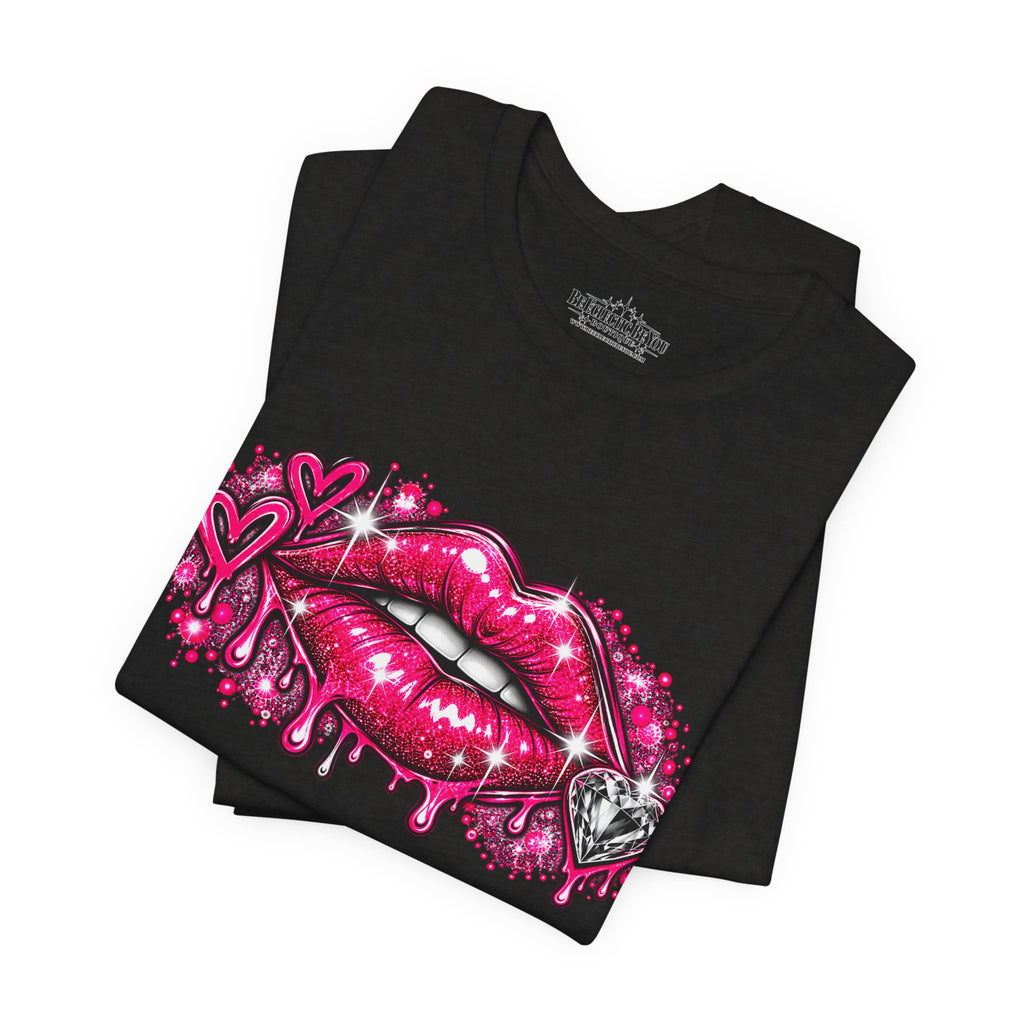 Sparkly Pink Lips Graphic Tee