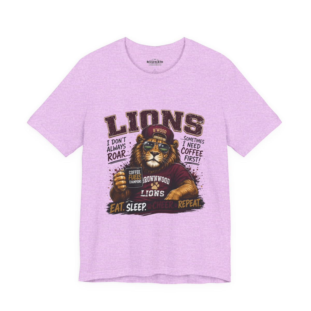 Lions Coffee First Eat Sleep Repeat Graphic T-Shirt