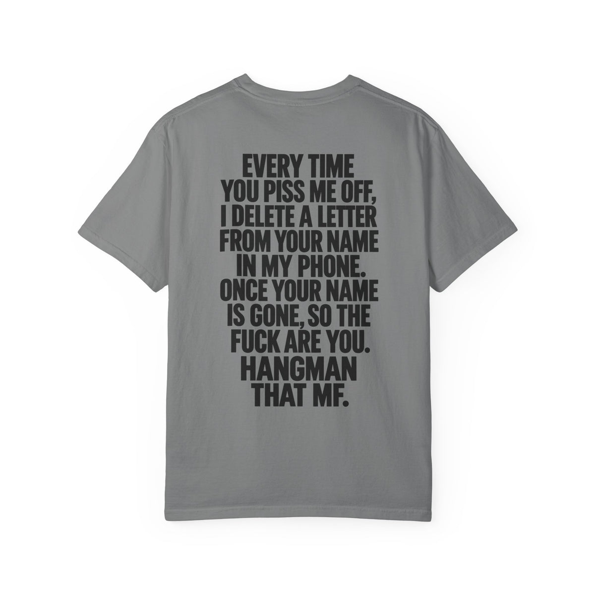 Hangman Game Unisex Garment-Dyed T-shirt
