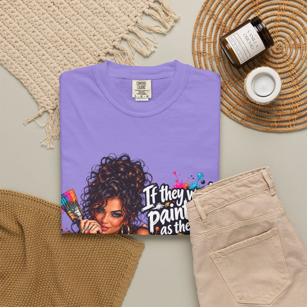 T-Shirt — "If They Want to Paint You as the Villain, Then Pose" Graphic Tee