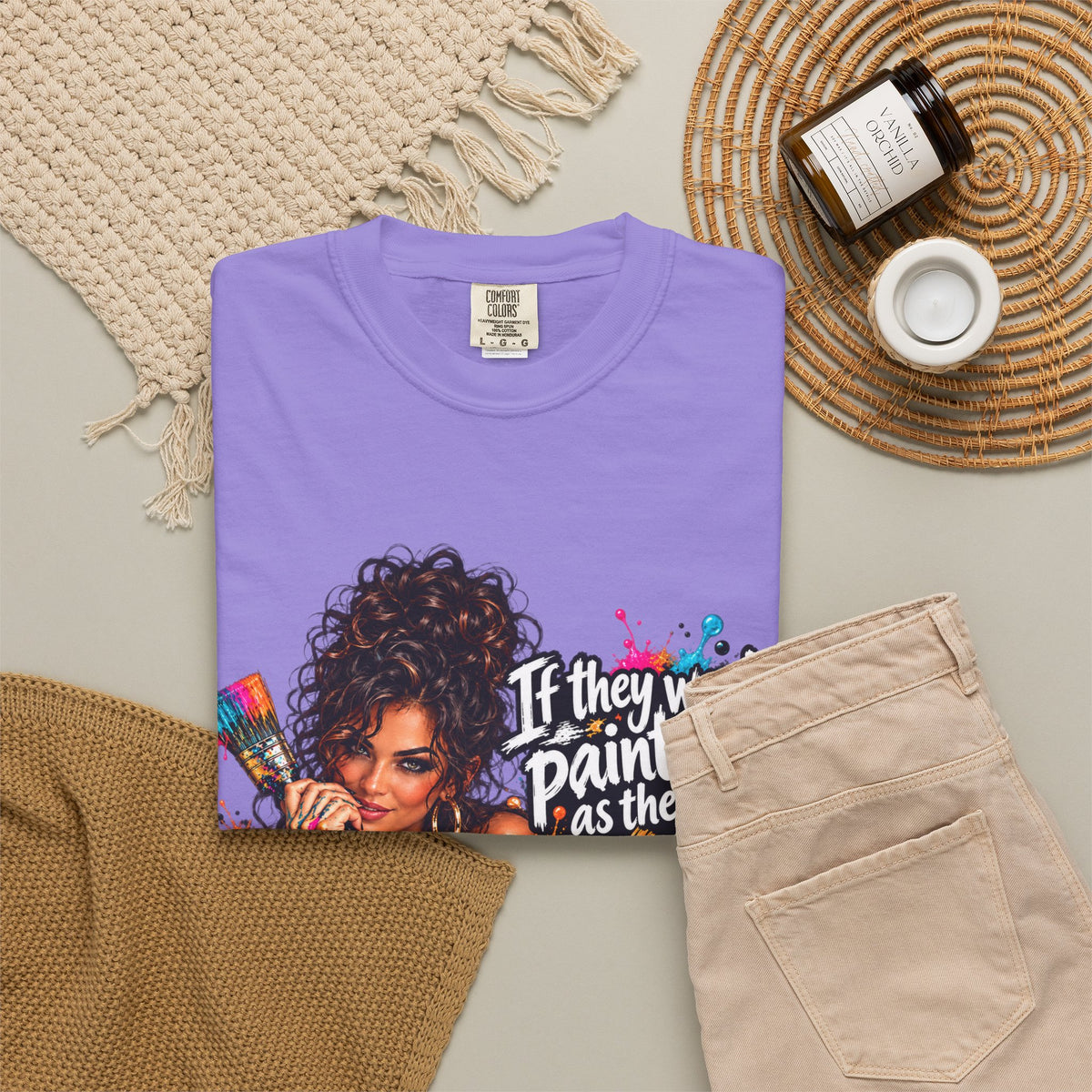 T-Shirt — "If They Want to Paint You as the Villain, Then Pose" Graphic Tee