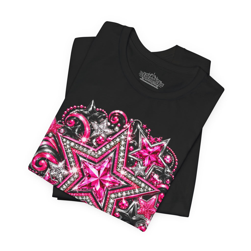 Pink Star Swirl Graphic Tee