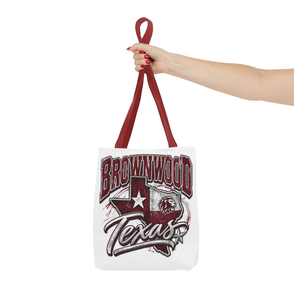 Brownwood Texas Tote Bag – Vintage State Pride AOP Canvas Tote