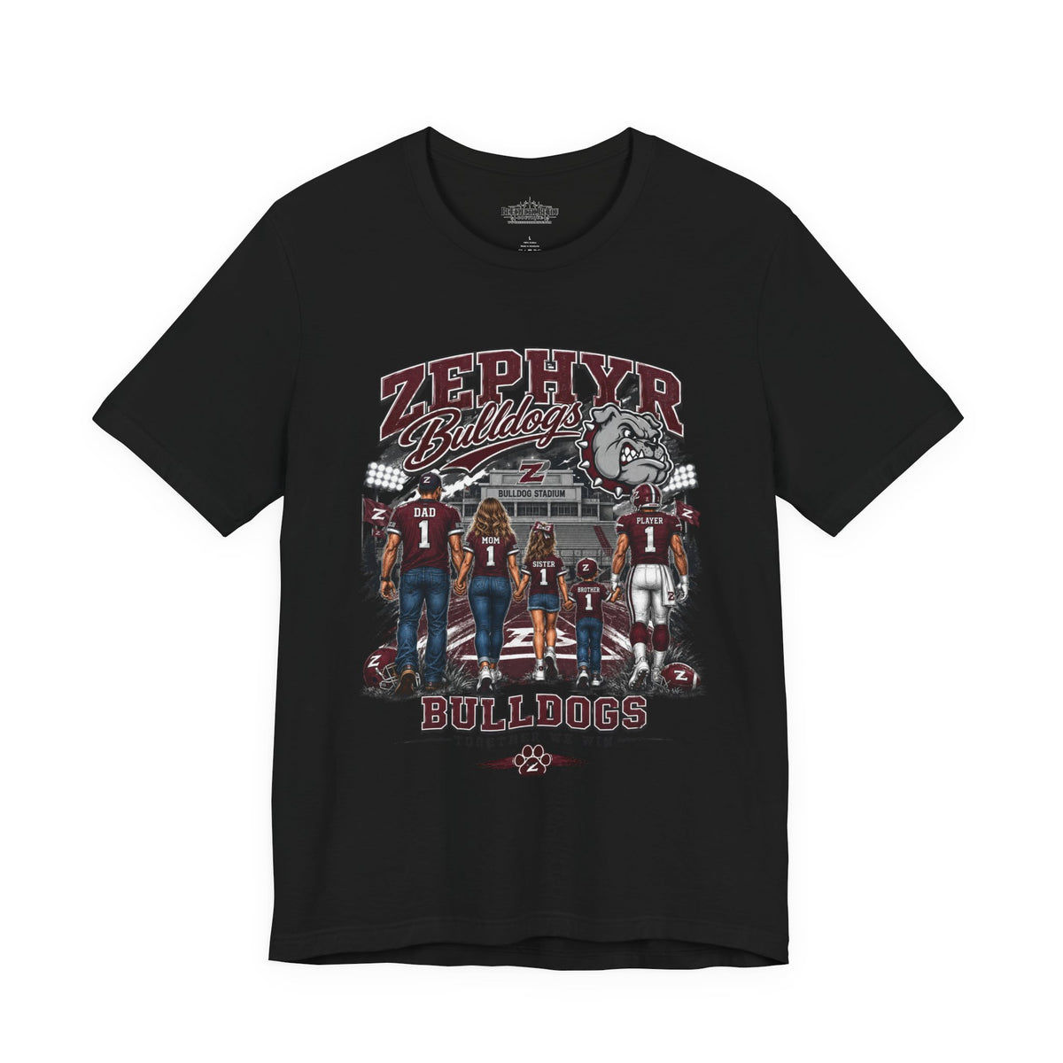 Zephyr Bulldogs Together We Rise Graphic T-Shirt