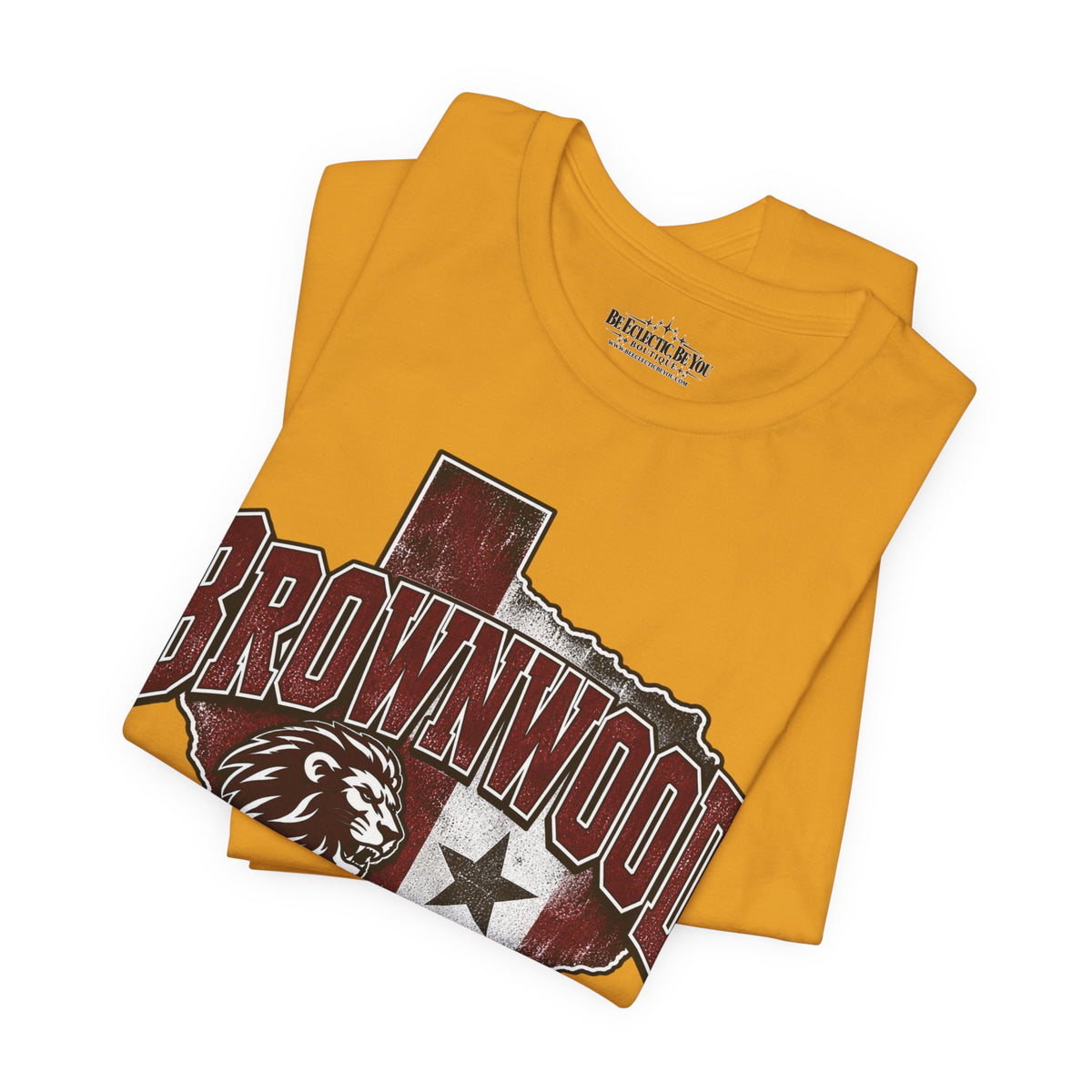 Brownwood Texas Lion Star Graphic T-Shirt