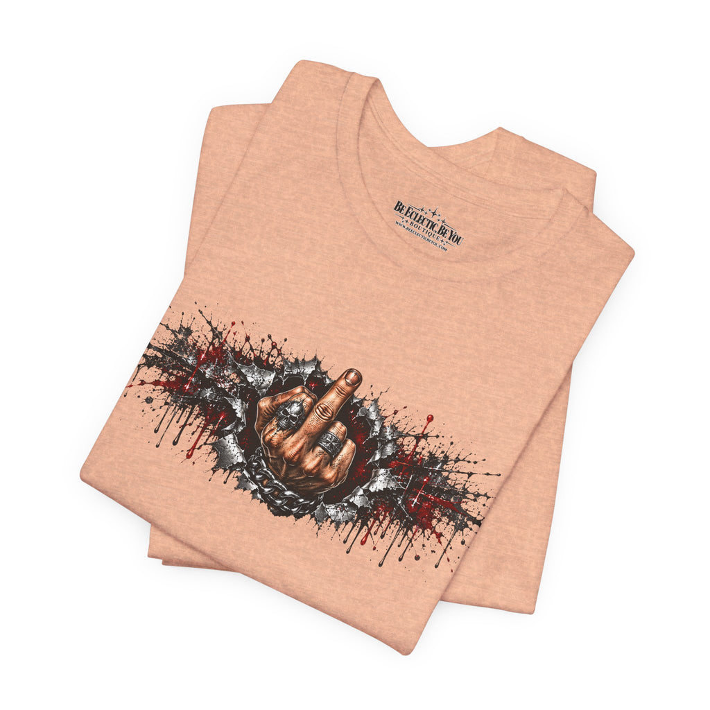 Rock On Hand Gesture Graphic T-Shirt
