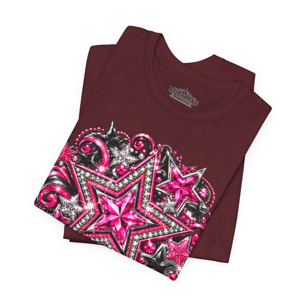 Pink Star Swirl Graphic Tee