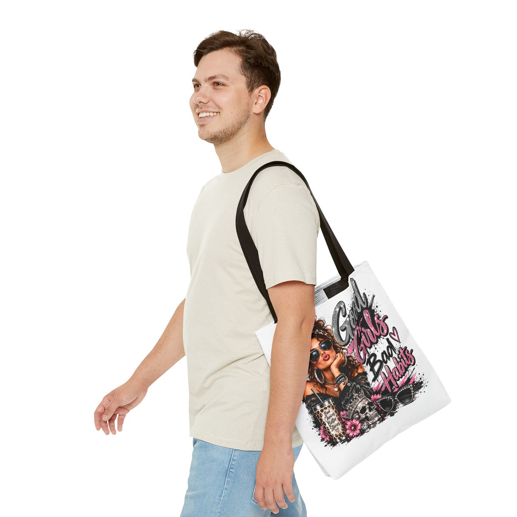 Good Girls Bad Habits Tote Bag — Fashionable Graphic Shopper