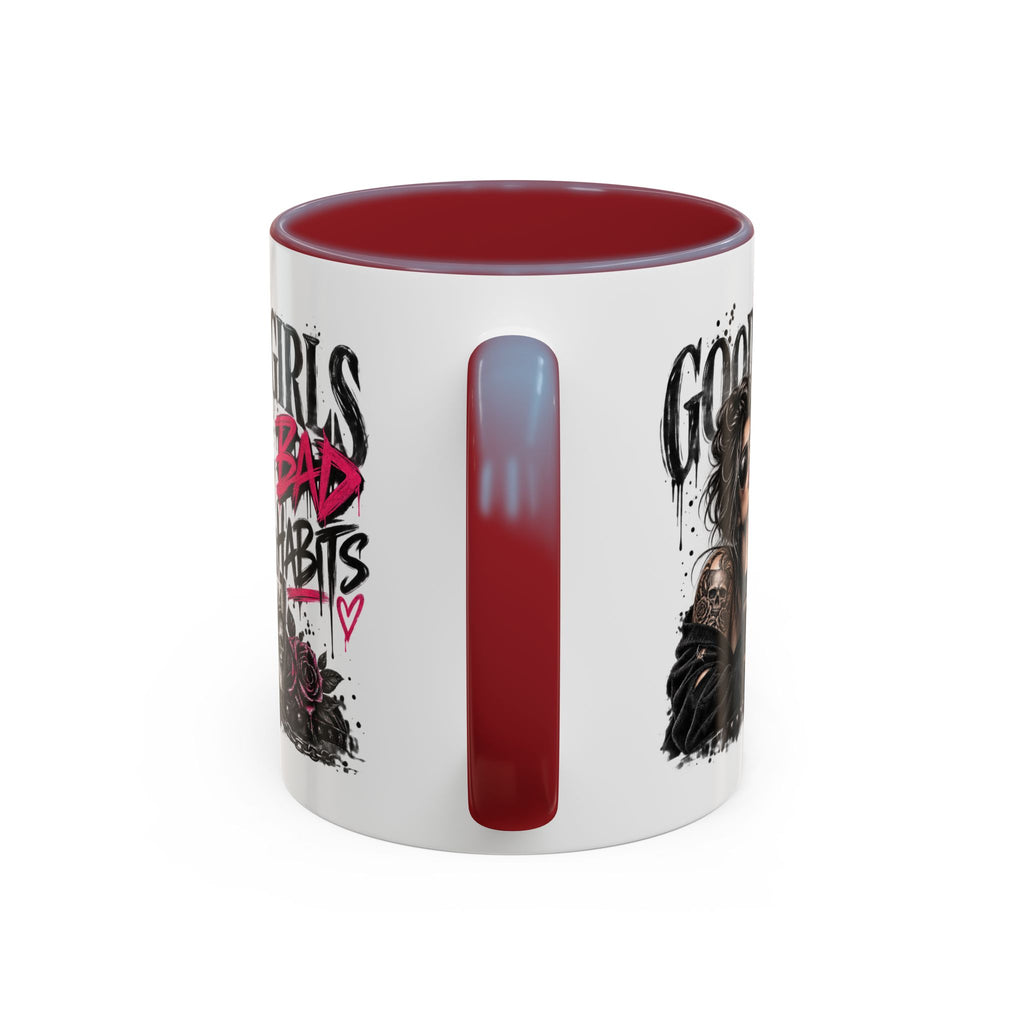 Good Girls Bad Habits Skull & Crown Mug