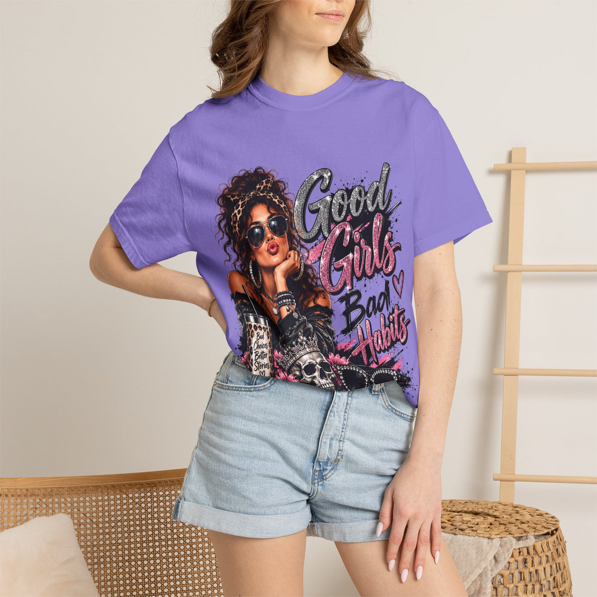 Good Girls Bad Habits Graphic T-Shirt