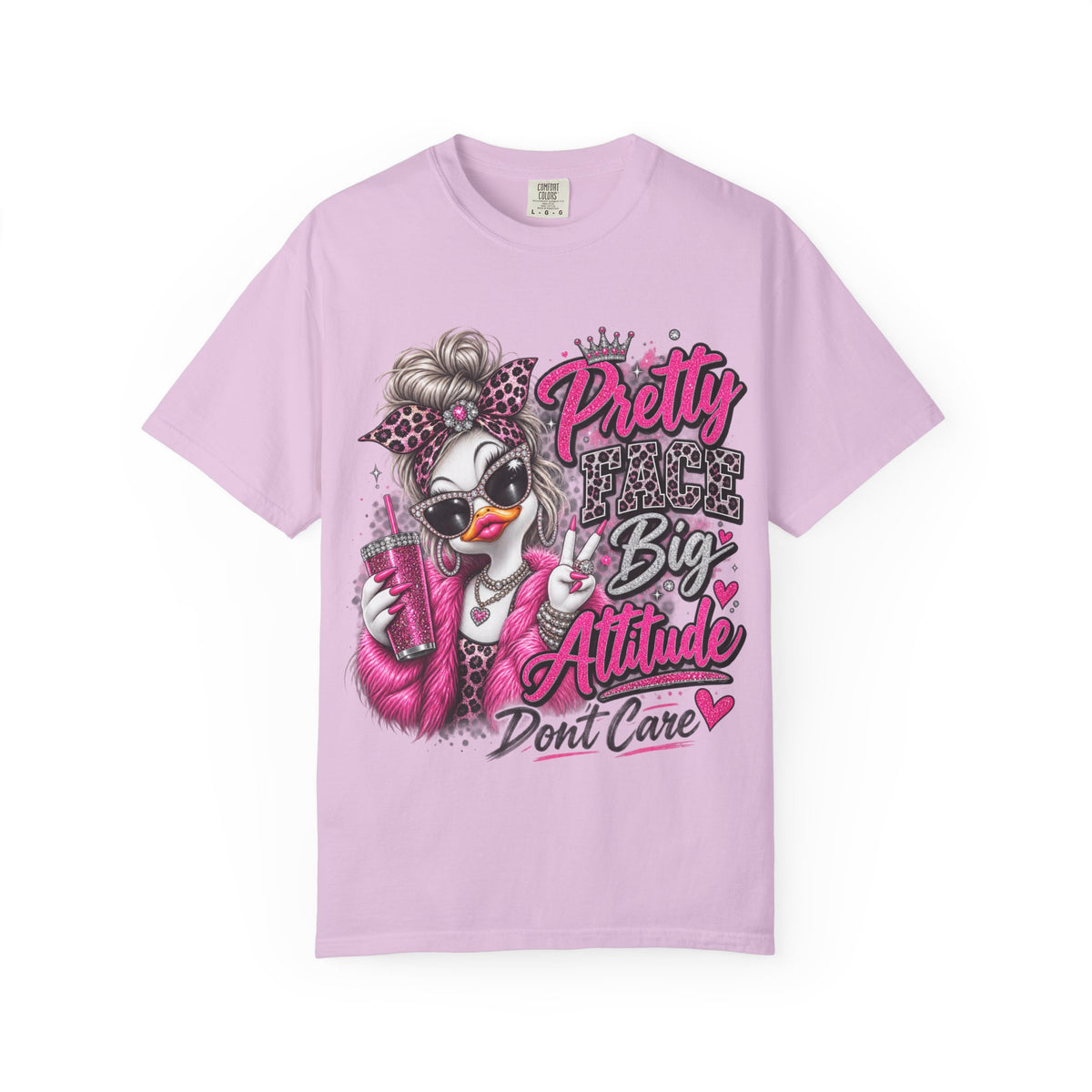 Pretty Big Attitude T‑Shirt — Cute Sassy Graphic Tee