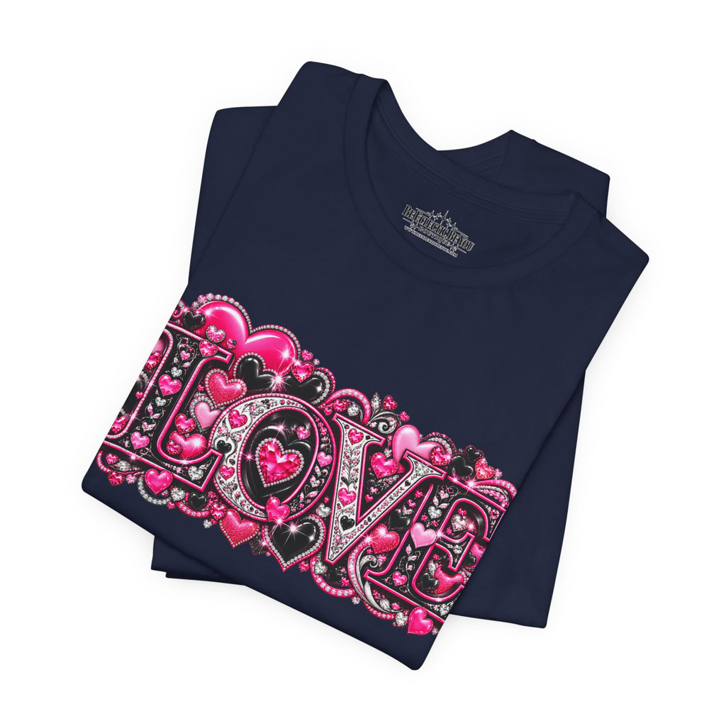 Love Graphic T-Shirt – Romantic Pink Valentine’s Day Tee