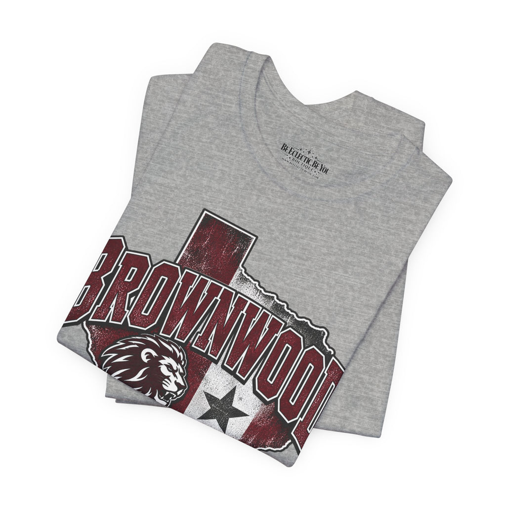 Brownwood Texas Lion Star Graphic T-Shirt