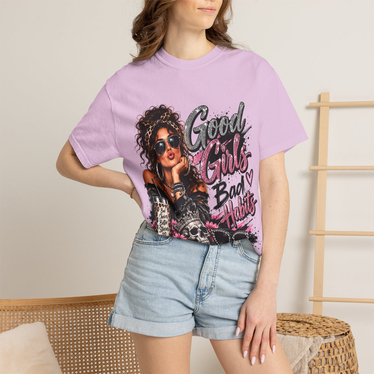Good Girls Bad Habits Graphic T-Shirt