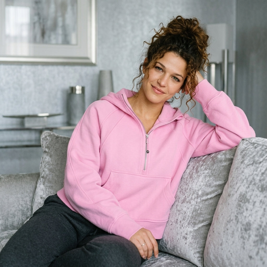 Zipper Sweatshirt With Pocket