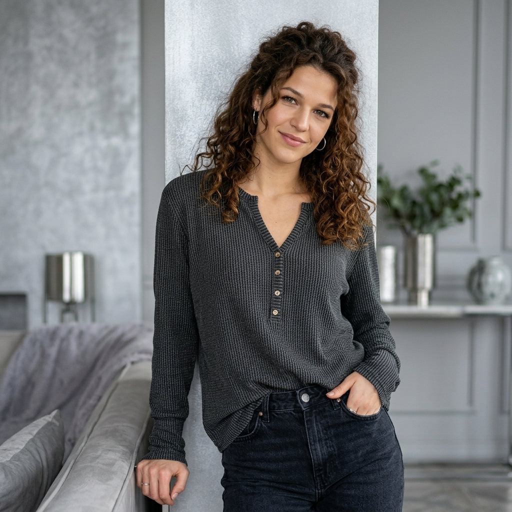 Notched Thumbhole Tee