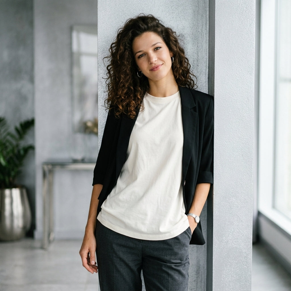 Hepburn-style Silk Blazer
