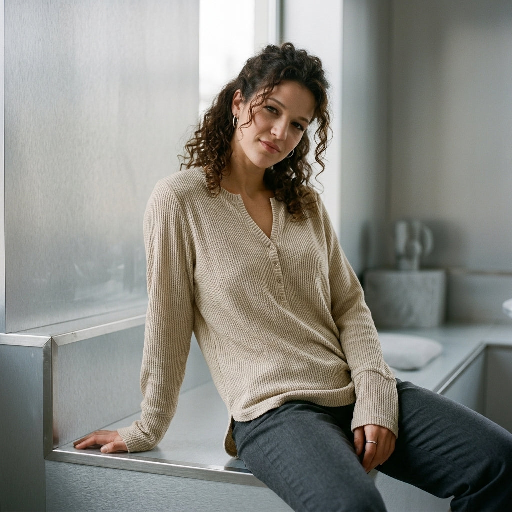 Notched Thumbhole Tee