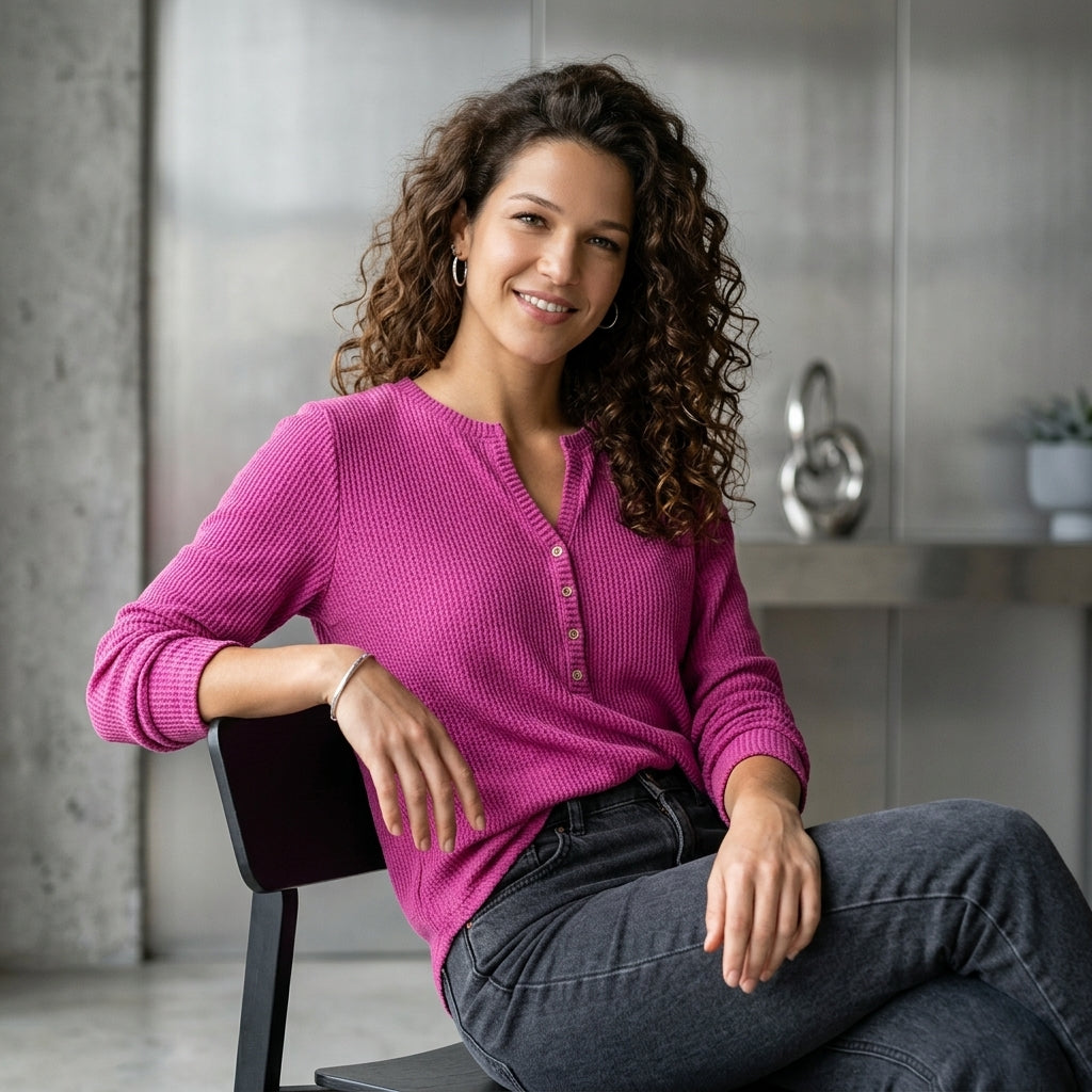 Notched Thumbhole Tee