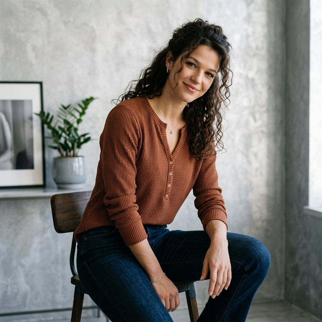 Notched Thumbhole Tee
