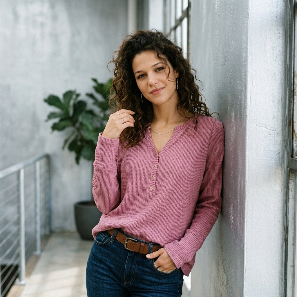 Notched Thumbhole Tee