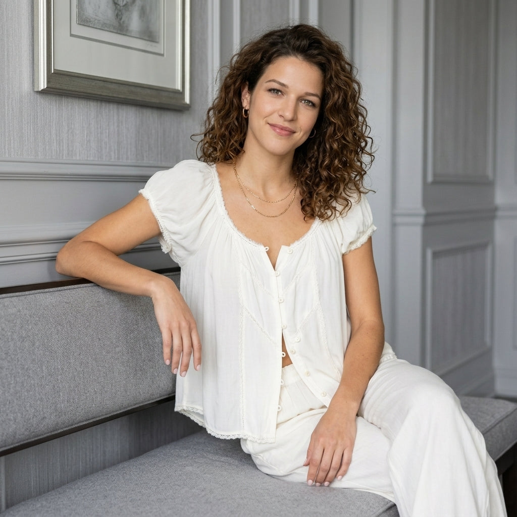 French-Style Retro Casual Shirt
