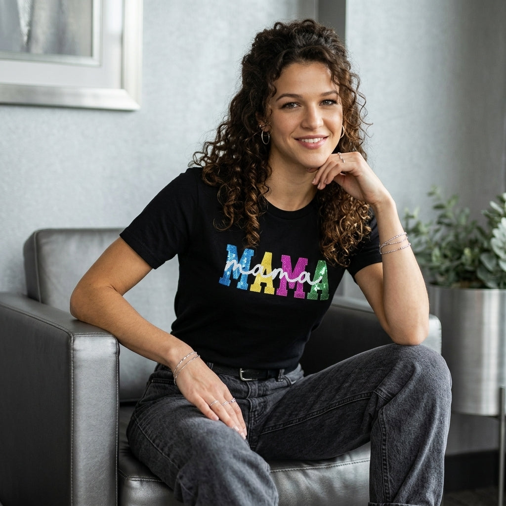 Sequin Mama Tee