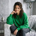 Side-Slit Crewneck Sweatshirt